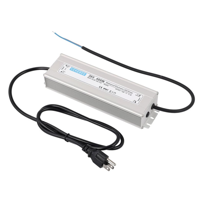 KEKEBEE LED Driver 36V400W Waterproof Power Supply 110V/130V AC to 36V DC 11.1A Low Voltage Transformer IP67 Outdoor Lighting Sign LED Lighting and Any 36V DC LED - Image 1